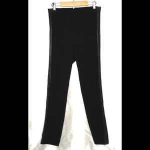Rag & Bone Black Legging With Leather SideStripe 6